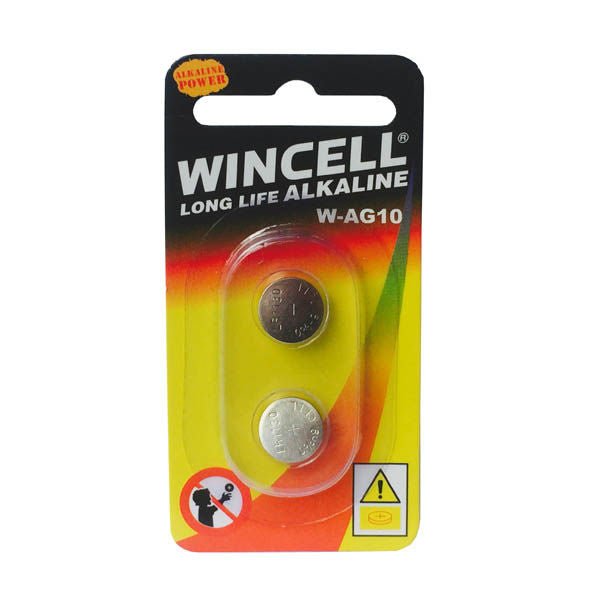 Wincell - ag10 alkaline batteries - Product front view  | Flirtybay.com.au