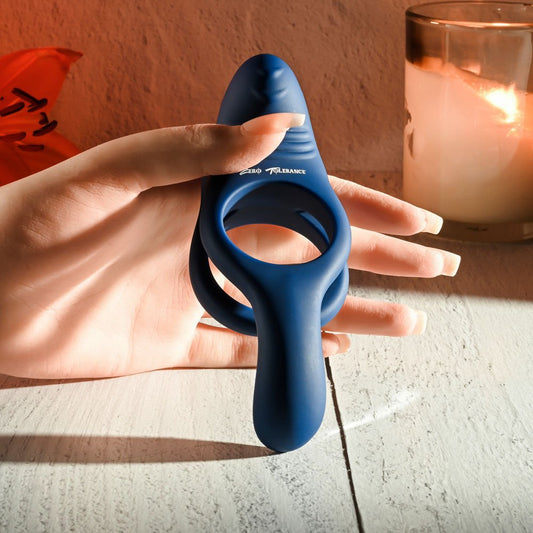 Zero tolerance - ring around the rosy - vibrating cock ring - Product top view  | Flirtybay