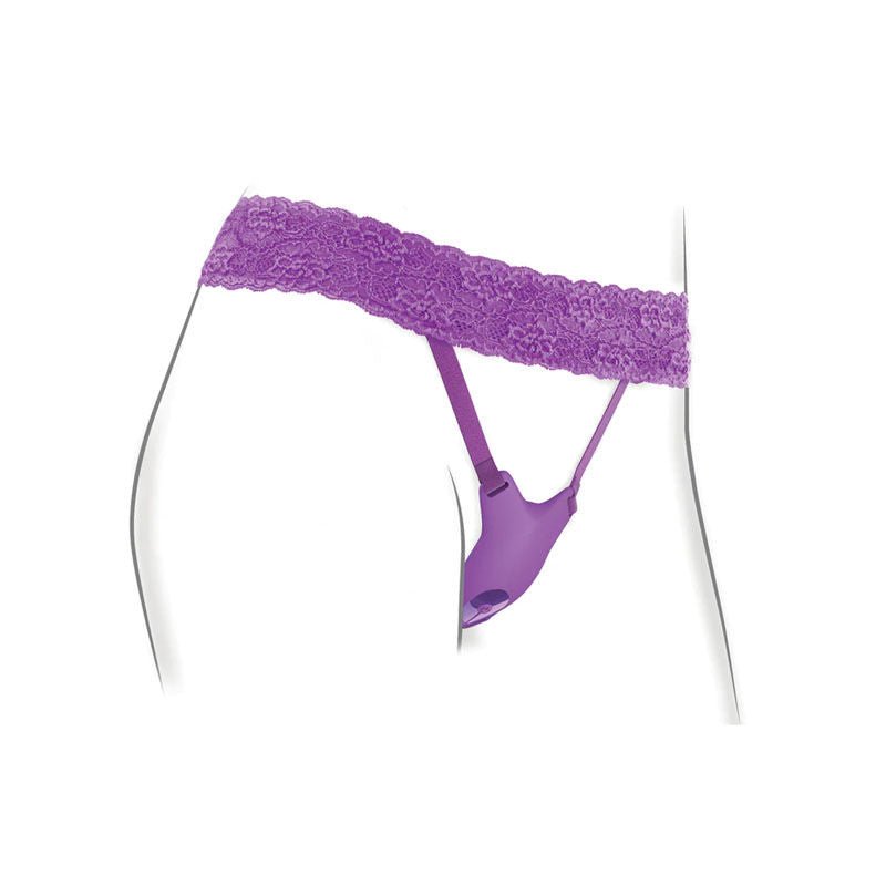 Fantasy G-Spot Butterfly worn on mannequin to demonstrate fit and placement | Flirty Bay, vibrating underwear, sexual massager, top rated vibrators.