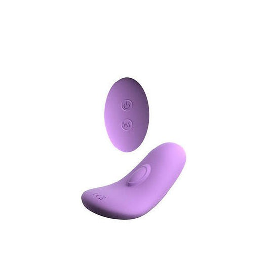 Side view of the Fantasy For Her Remote Silicone Please-Her with curved ergonomic shape | Flirty Bay, finger vibrator, vibrating panties, top rated vibrators.